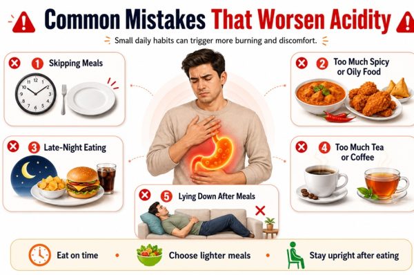 Common Mistakes That Worsen Acidity: 10 Habits Quietly Triggering Heartburn
